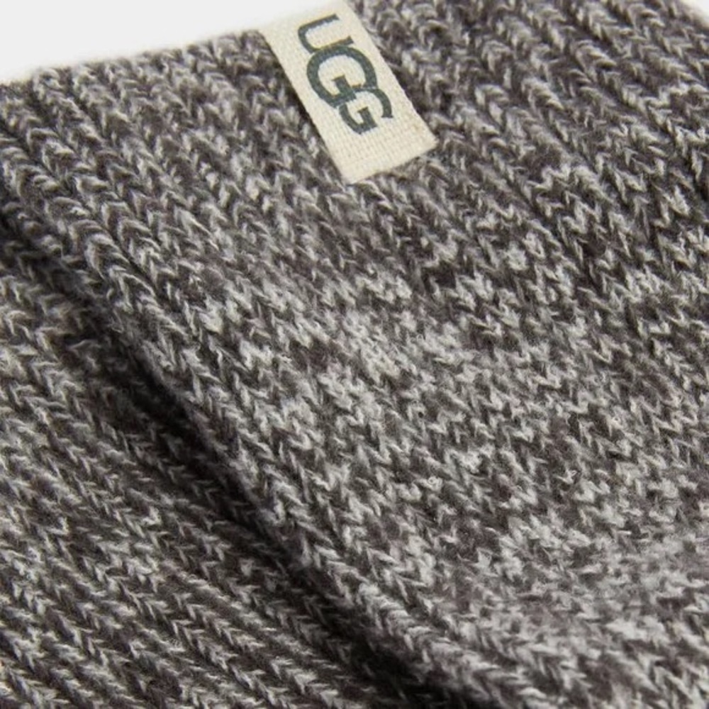 UGG RIB KNIT SLOUCH CREW SOCKS IN NIGHTFALL GRAY WOMENS ONE SIZE NWT - Picture 8 of 16